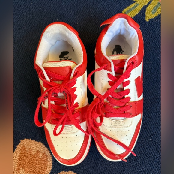 Off-White Out of Office White Red Sneakers - Picture 6 of 11